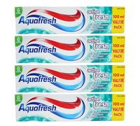 Aquafresh Active Fresh Toothpaste 100ml x 4 - Strong Teeth, Fresh Breath & Healthy Gums