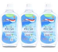 Aquafresh Extra Fresh Daily Mouthwash 500ml | Whitening | Fluoride | Mint X 3