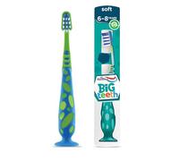 Aquafresh Kids Toothbrush Big Teeth, Developed for children aged 6-8 years old by dental experts in plastic free packaging, soft bristles.