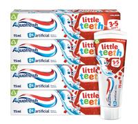 Aquafresh Little Teeth 3-5 Years, Kids Toothpaste, Gently Strengthens and Protects Little Teeth, Multipack 4 x 75ml