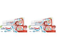 Aquafresh Little Teeth 3-5 years, Kids toothpaste, Gently Strengthens and Protects Little Teeth, Pack of 2 x 75ml