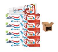 Aquafresh Little Teeth Kids Toothpaste Ages 3-5 Years | Gentle Fluoride Protection for Children’s Teeth | Mild Fruity Flavour Toothpaste for Toddlers with Fun 3D Puffy Sticker Sheet | (4 x 50ml) (4)