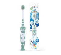 Aquafresh Milk Teeth Baby Toothbrush, Specially Designed for Children aged 0-2 by Dental Experts, Toddler Toothbrush in Plastic-free Packaging, Extra Soft Bristles