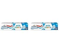 Aquafresh Milk Teeth Baby Toothpaste 0-2 years, Toddler Toothpaste for Infants, Gentle care for Milk Teeth, Pack of 2 x 50ml