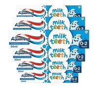 Aquafresh Milk Teeth Toothpaste, for Baby Teeth, 0-2 Years, 50ml - Pack of 6