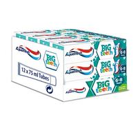 Aquafresh Toothpaste for Kids, Big Teeth Toothpaste for Children 6-8 Years, Pack of 12 x 50ml