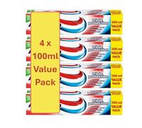 Aquafresh Triple Protection Fluoride Toothpaste | Family Size Bundle | 4 x 100ml, Cavity & Enamel Care