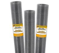 Aquagart Aviary Wire, Rabbit Wire, Vole Mesh, 10 m x 1 m, Mesh Width 6.3 mm, Galvanised Wire Mesh Fence, Robust Welding Mesh