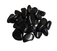Aquagart Polished Pebbles Decorative Stones 180 kg Shiny Gravel 40-80 mm Large Pebbles River Pebbles Decorative Stones for Garden I Garden Pond Stones Pond Gravel Decorative Gravel Garden Gravel Decorative Stones Black