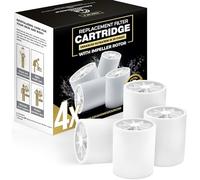AquaHomeGroup 20-Stage Premium Shower Filter Replacement Cartridge with Spin Propeller 4-Pack (No Housing) - Water Filter Refill Compatible with Any Shower Filter of Similar Design 15 and 20 Stages