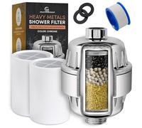 AquaHomeGroup Heavy Metals Shower Filter, 4-Stage, KDF and Carbon
