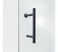 AQUALAVOS Door Handle Black Shower Door Handle Stainless Steel Handle for Shower Door Glass Doors Sliding Door Glass Shower Door Shower Glass Door Handles Bar Handle Bar Handle 130mm Hole Spacing