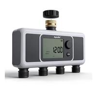 Aqualin 4-Outlet Water Timer Automatic Irrigation Hose Sprinkler Timer 4 Zone Programmable Garden Watering Systems Controller