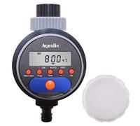 Aqualin Hose Timer, Watering Timer, Irrigation Timer with Ball Valve Automatic Irrigation Computer Water Computer Update Timer Irrigation System for Garden Yard (with Display)