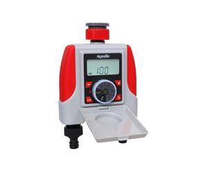 Aqualin Water Sprinkler Timer Two Outlets Electronic Hose Tap Garden Irrigation System Controller Watering Computer Waterproof for Lawn Yard