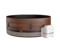 Aqualine Mspa Frame Duet-Eco Round Dwf Bubble Spa - 6 Bathers, Eco Package, Uvc+, Without Ozone, Ce All Year Round Use