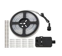 AQUALINE Waterproof 5M Daylight White LED Strips Lighting Tape Kit for Decking Garden Outdoor Decoration IP65 Rated