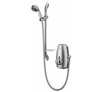 Aqualisa Aquastream Power Shower Satin Chrome + Kit Low Voltage Quiet Shower