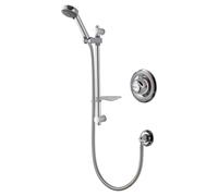 Aqualisa Colt Gloss Concealed Mixer Shower with Adjustable Head | Chrome | Metal/plastic/chrome plated | 185mm x 550mm x 105mm