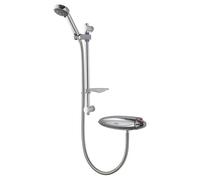 Aqualisa Colt Gloss Exposed Mixer Shower with Adjustable Head | Chrome | Metal/plastic/chrome plated | 305mm x 550mm x 110mm