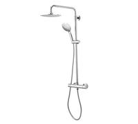 Aqualisa Deco Mixer Shower Round Bar Valve with Fixing Kit - Chrome