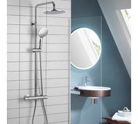 Aqualisa Deco Thermostatic Mixer Shower Round Bar Valve Chrome Deco.rnd.sc.ch