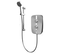 Aqualisa Lumi+ Gloss Electric Shower 10.5kW | Mirrored | Metal/plastic/glass | 263mm x 550mm x 89mm