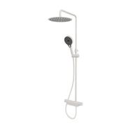 Aqualisa Md220Sc.mw Midas 220 Thermostatic Safe Touch Column Mixer Shower Matt White