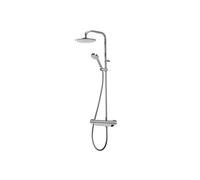 Aqualisa Midas 220 Thermostatic Bar Valve With Fixed Head & Slide Rail Kit - Chrome