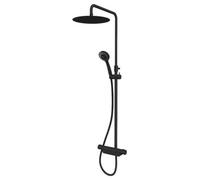 Aqualisa Midas Md220Sc.mb Thermostatic Column Mixer Shower Matt Black