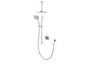 Aqualisa OPQ.A2.BV.DVFC.23 Optic Q Smart Shower Concealed with Adjustable and Ceiling Fixed Heads - for Gravity Pumped Systems