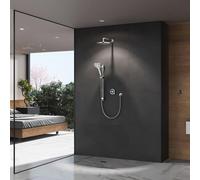 Aqualisa Optic Q Smart Shower - Concealed with Adjustable & Wall Fixed Head (Gravity Pumped)