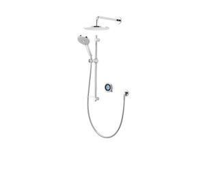 Aqualisa OPQ.A2.BV.DVFW.23 Optic Q Smart Shower Concealed with Adjustable and Wall Fixed Heads - for Gravity Pumped Systems