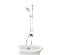 Aqualisa Optic Q Ceiling Fed Exposed Valve Gravity-Pumped Smart Digital Mixer Shower With Overflow Bath Filler & Adjustable Head