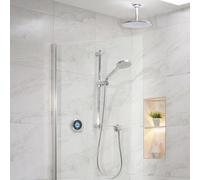 Aqualisa Optic Q Smart Digital Shower Concealed with Adjustable and Ceiling Fixed Head HP/Combi