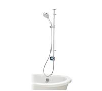 Aqualisa Optic Q Dual Outlet Smart Digital Shower with Bath Fill, Exposed | Digital Display, App Controlled, Personalised Profiles, For Gravity Pump Systems, 5 Year Guarantee