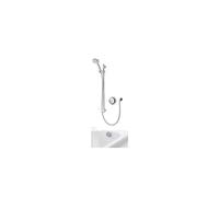 Aqualisa Quartz Blue Concealed Shower With Adjustable Head And Overflow Bath Filler - Standard - Chrome