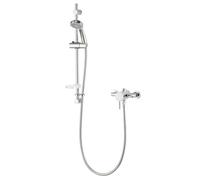 Aqualisa Sierra Chrome Effect Rear Fed Manual Mixer Shower & 1.5M Hose Length