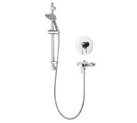 Aqualisa Sierra Chrome Effect Rear Fed Manual Mixer Shower With Exposed & Concealed Valve & 1.5M Hose Length