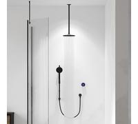 Aqualisa Smart Glo Dual Ceiling Fed Concealed Digital Shower - Black (HP/Combi) GLOMB.A1.BV.DVFC.22