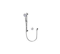 Aqualisa Smart Glo Glo.a2.bv.23 Single Outlet Smart Shower With Riser Rail Concealed Gravity Pumped Chrome