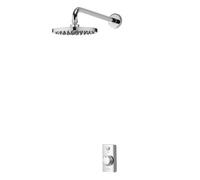 Aqualisa Visage Q Concealed Valve Gravity-Pumped Wall Fed Smart Digital 4-Spray Pattern Shower With Adjustable & Fixed Heads