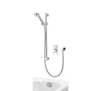 Aqualisa Visage Q Wall Fed Concealed Valve Gravity-Pumped Smart Digital Shower With Overflow Bath Filler & Adjustable Head