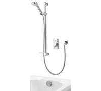 Aqualisa Visage Smart Wall Fed Concealed Valve Hp/combi Smart Digital Shower With Overflow Bath Filler & Adjustable Head