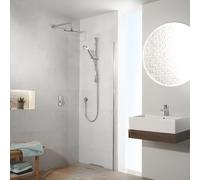 Aqualisa Visage Q Smart Shower - Concealed with Adjustable & Wall Fixed Head (Gravity Pumped)