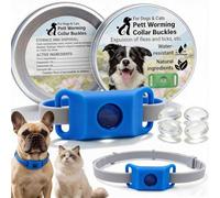 Aquality Pets Collier Antiparasitaire, Collier Antiparasitaire Naturel 4 Capsules Remplaçables Avec Protection Longue Durée Pour Chiens Et Chats, Promenades Quotidiennes Et Extérieures (Blue)