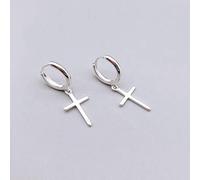 AQUALITYS 925 Sterling Silver Earrings Cross Stud Earrings For Women Gift Earings Fashion Jewelry-default