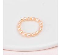 AQUALITYS Small Natural Freshwater Pearl Couple Rings for Women Real 925 Sterling Silver Jewelry for Women Fashion Gift