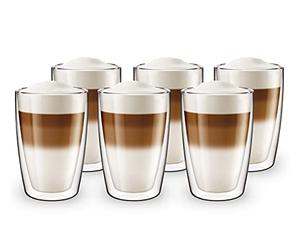 Aqualogis Double Walled Thermo Cappuccino, Latte Glass, Venice (280ml Set of 6)