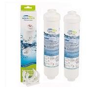 Aqualogis Water Filter fits Samsung L G Daewoo Hisense Beko Haier etc Fridge Freezer - Replaces External Filter Only (2 Pack)